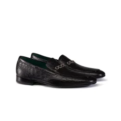 Clearance Matted Crocodile Leather Loafers Loafers