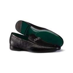 Clearance Matted Crocodile Leather Loafers Loafers