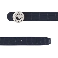 Discount Matted Crocodile Leather Belt Belts