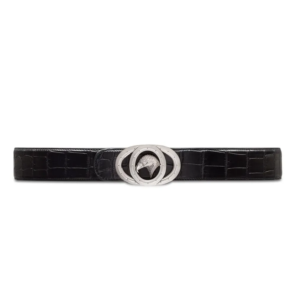 Hot Matted Crocodile Leather Belt Belts