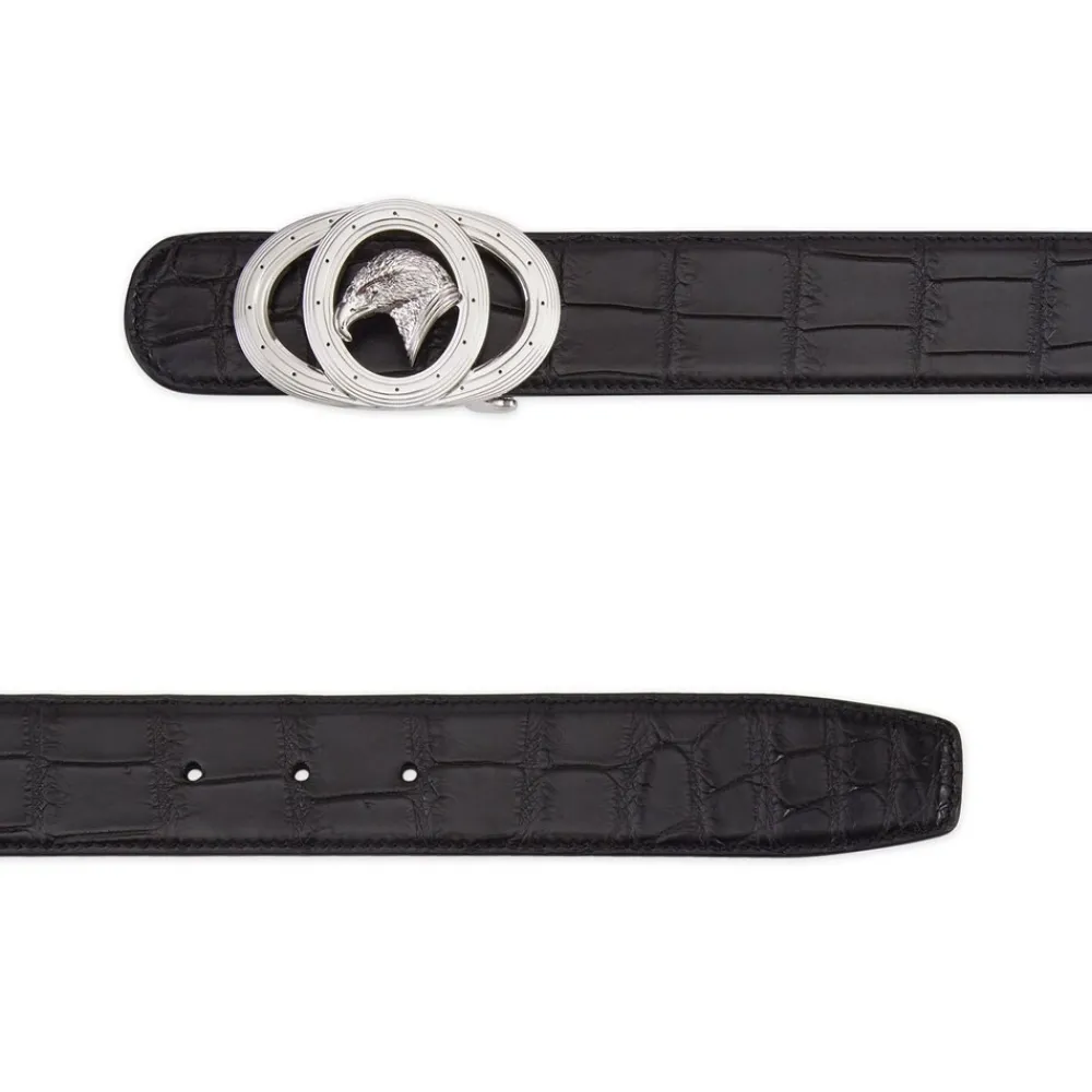Hot Matted Crocodile Leather Belt Belts