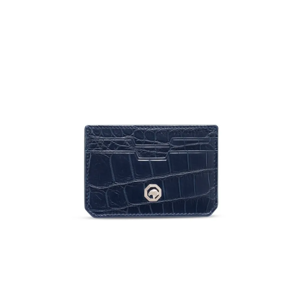 Flash Sale Matted Crocodile Leather Card Holder Small Leather Goods