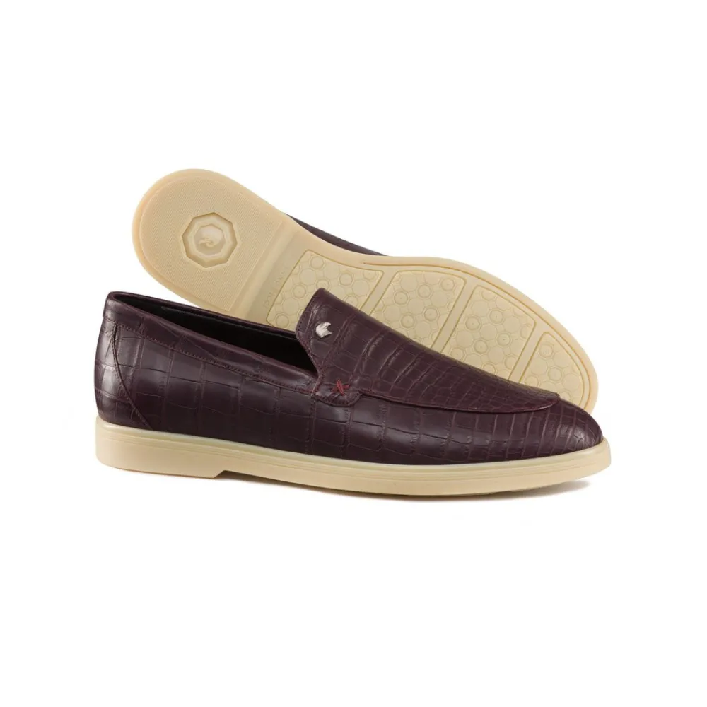 Best Matted Crocodile Leather Loafers Loafers