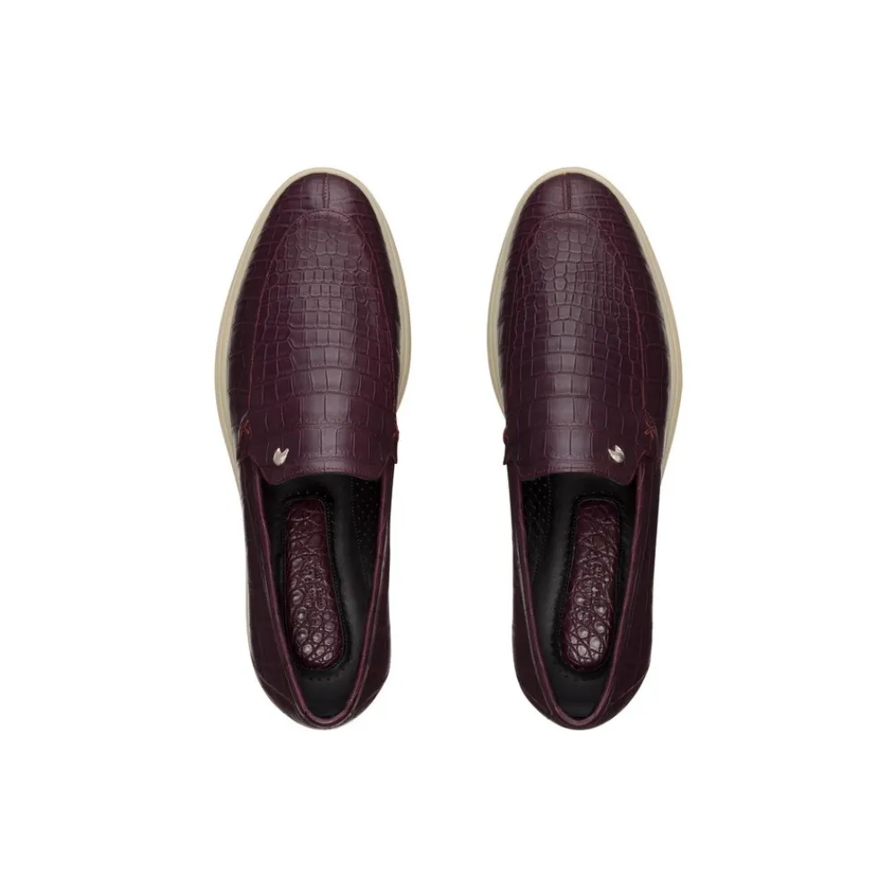 Best Matted Crocodile Leather Loafers Loafers