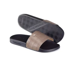 Cheap Matted Crocodile Leather Slides Espadrilles & Sandals