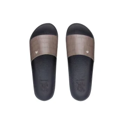 Cheap Matted Crocodile Leather Slides Espadrilles & Sandals