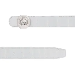 Shop Matted Crocodile Leather Belt Belts