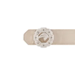 Cheap Matted Crocodile Leather Belt Belts