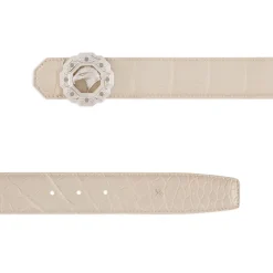 Cheap Matted Crocodile Leather Belt Belts