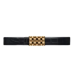 Discount Matted Crocodile Leather Belt Belts