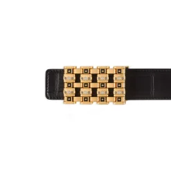 Discount Matted Crocodile Leather Belt Belts