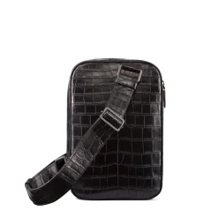 Fashion Matted Crocodile Leather Sling Backpack Bags