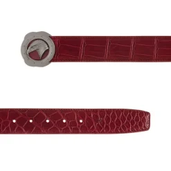 Flash Sale Matted Crocodile Leather Belt Belts
