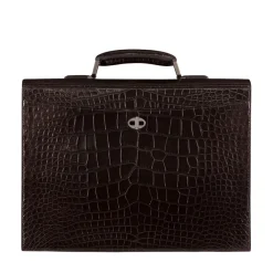 Sale Matted Crocodile Leather Briefcase Bags