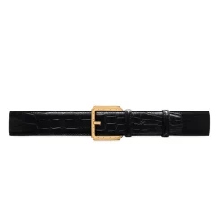 Cheap Matted Crocodile Leather Belt Belts