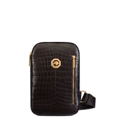 Discount Matted Crocodile Leather Sling Backpack Bags