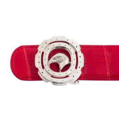 Cheap Matted Crocodile Leather Belt Belts