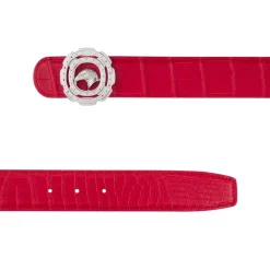 Cheap Matted Crocodile Leather Belt Belts