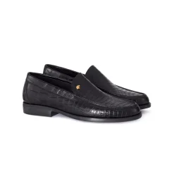 Clearance Matted Crocodile Leather Loafers Loafers