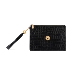 Discount Matted Crocodile Medium Portfolio Small Leather Goods