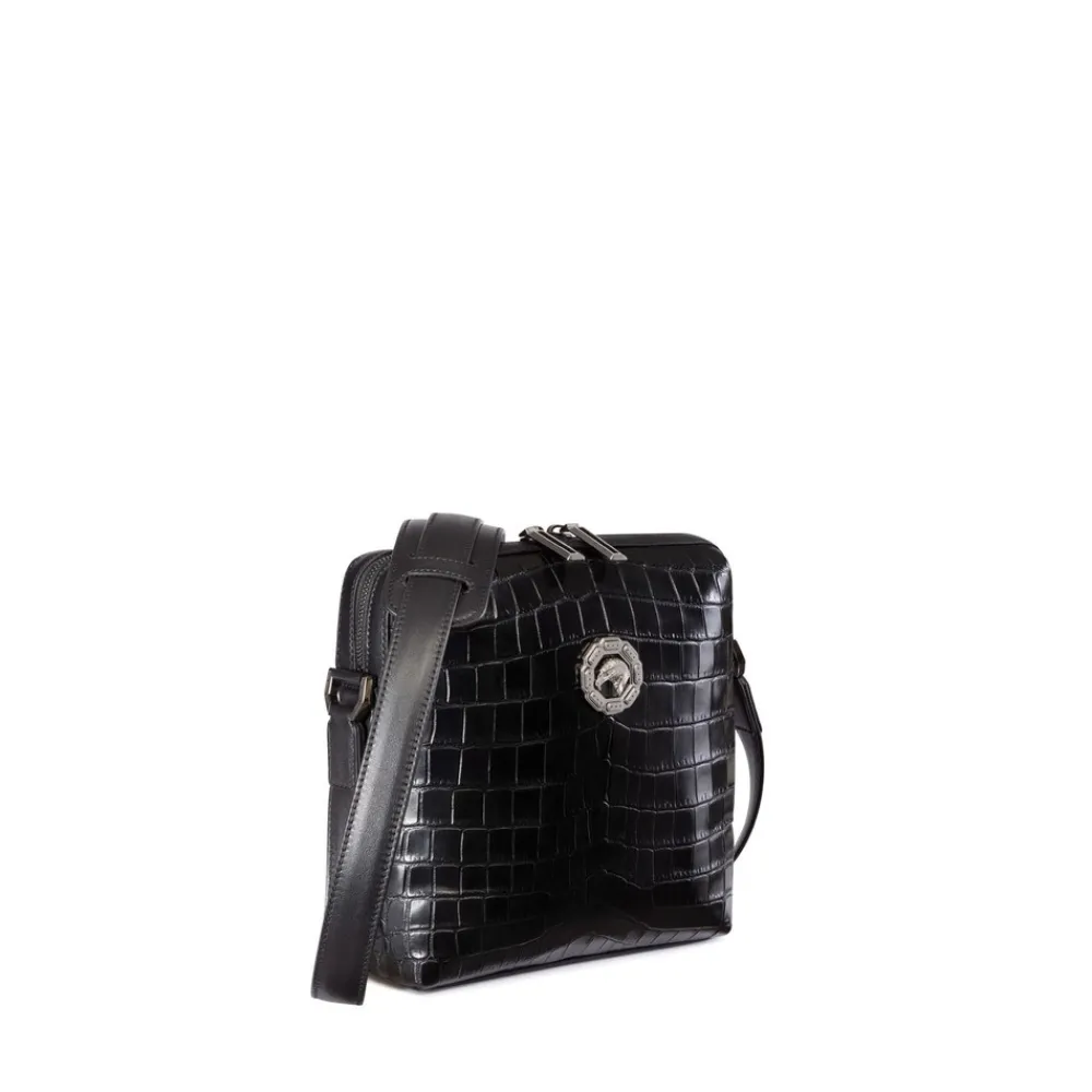 Fashion Matted Crocodile Messenger Bag Bags