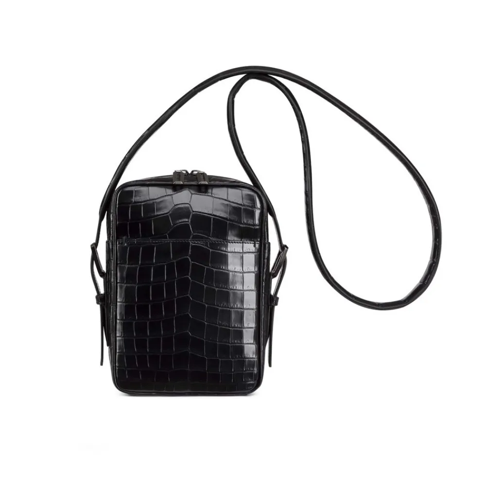 New Matted Crocodile Messenger Bag Bags