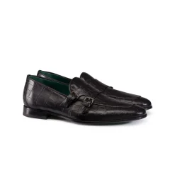 Best Matted Crocodile Monk Strap Loafers Loafers