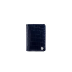 Outlet Matted Crocodile Passport Holder Small Leather Goods