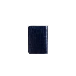 Outlet Matted Crocodile Passport Holder Small Leather Goods