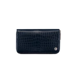 Best Matted Crocodile Zip Around Wallet Small Leather Goods