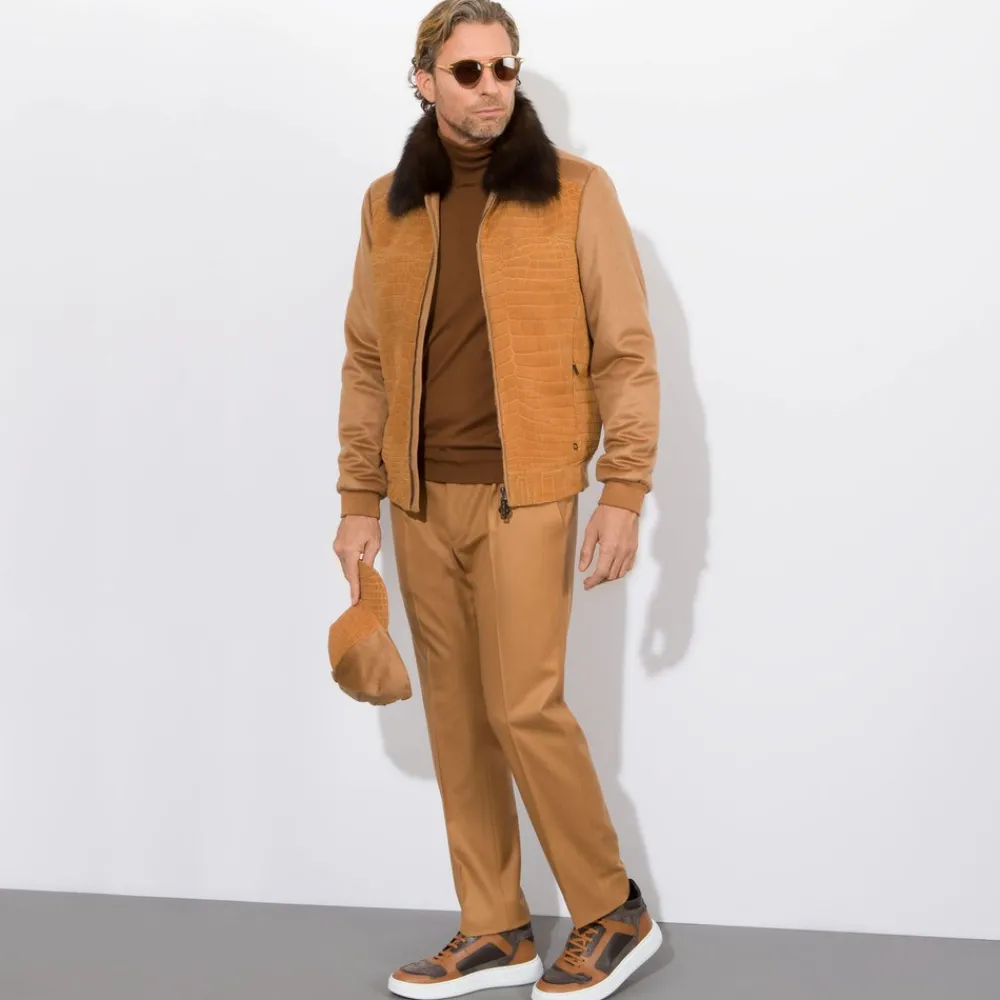 Cheap Mink Collar Blouson Mens Outerwear