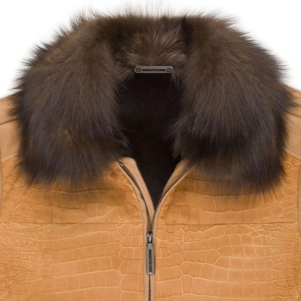 Cheap Mink Collar Blouson Mens Outerwear