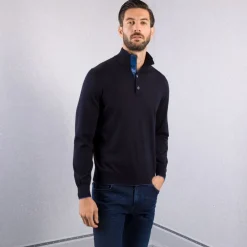 Best Sale Mockneck Sweater Mens Knitwear