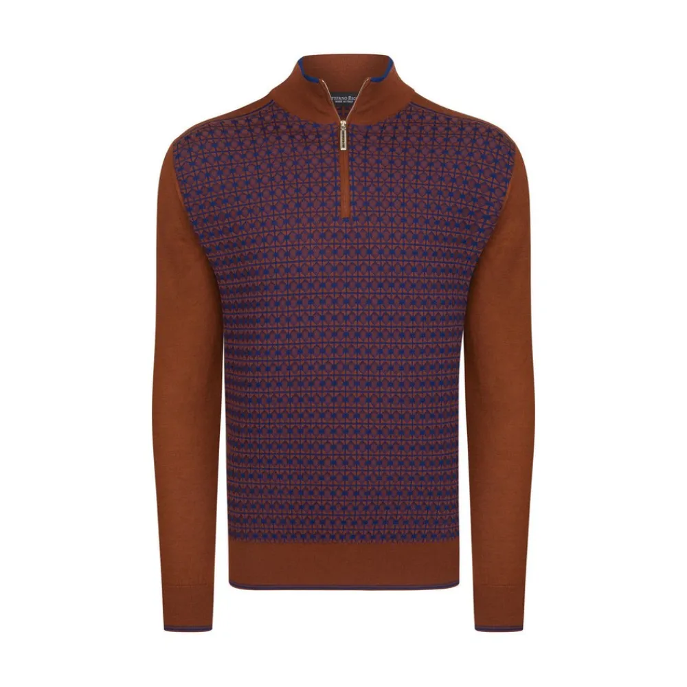 Outlet Mockneck Zip Sweater Mens Last Sizes