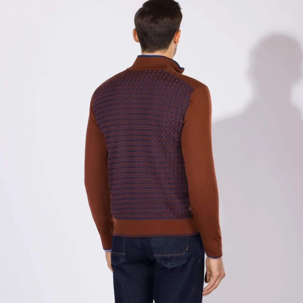 Outlet Mockneck Zip Sweater Mens Last Sizes