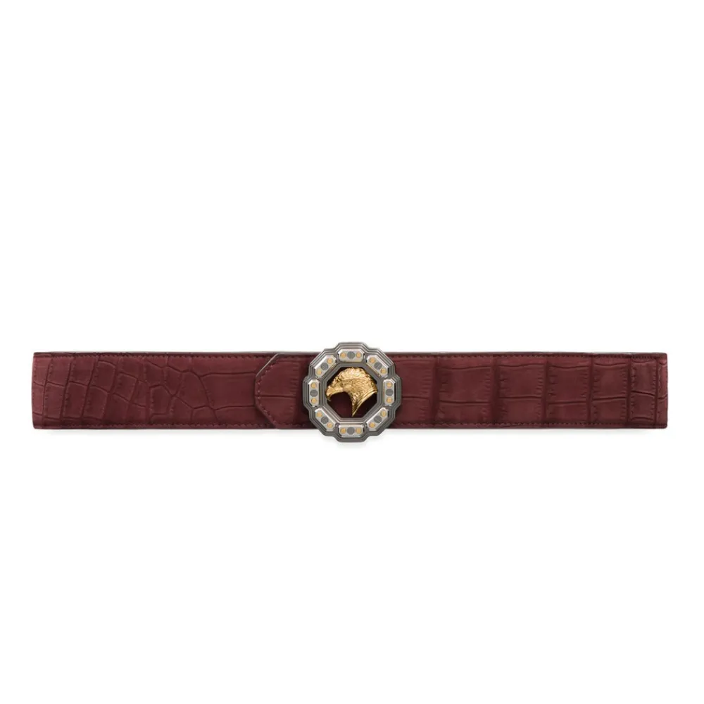 Best Nubuck Crocodile Leather Belt Belts