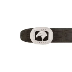 Discount Nubuck Crocodile Leather Belt Belts