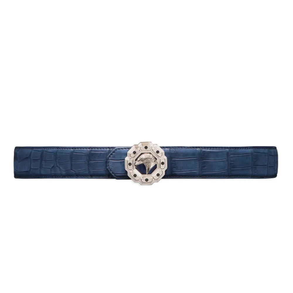 Hot Nubuck Crocodile Leather Belt Belts