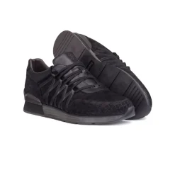 Shop Nubuck Crocodile Trainers Sneakers