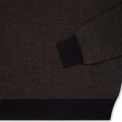 New Open Collar Mockneck Sweater Mens Knitwear