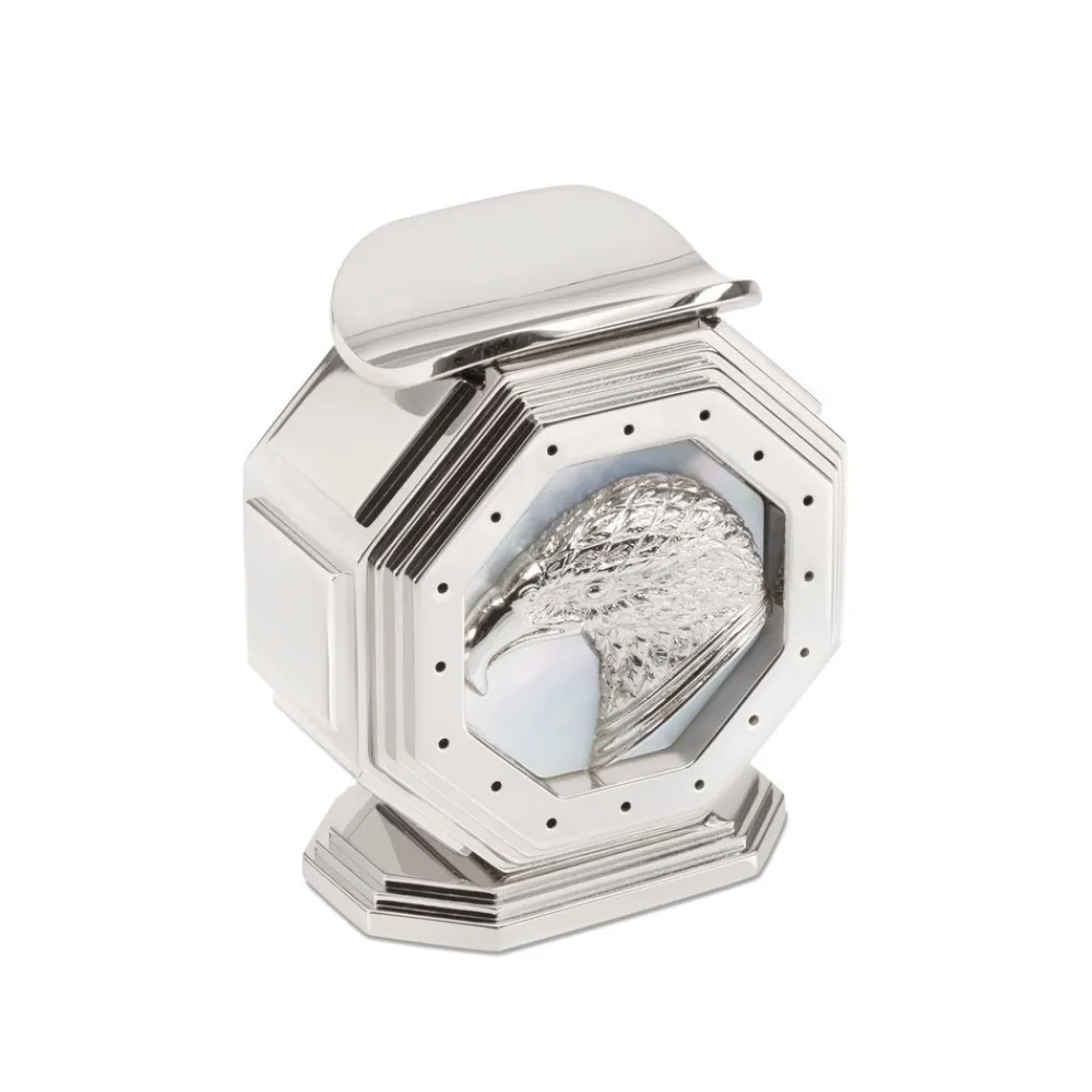 Flash Sale Palladium Cigar Holder With Mother Of Pearl Details Cigar Accessories
