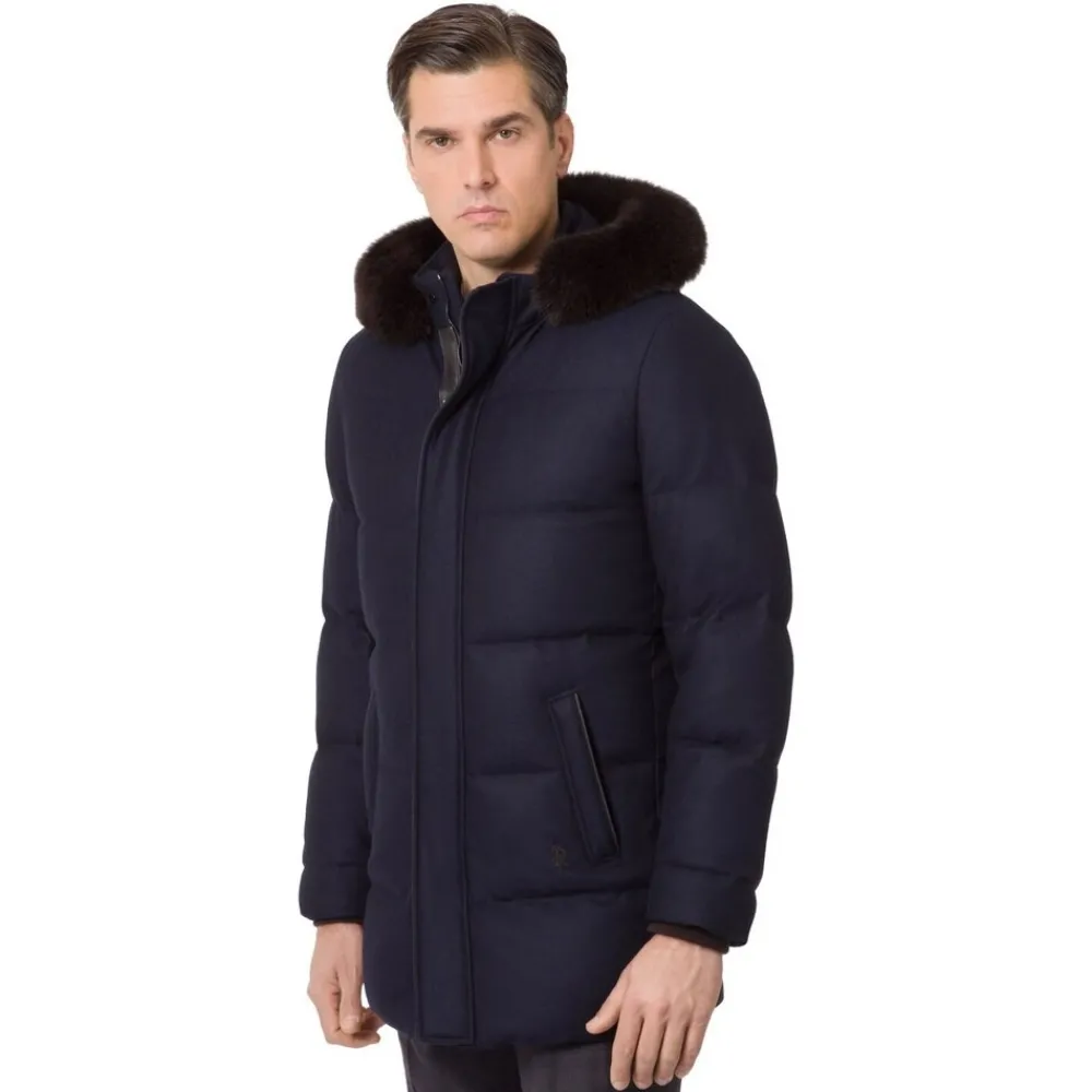 Store Parka With Fox Fur Hood Mens Outerwear