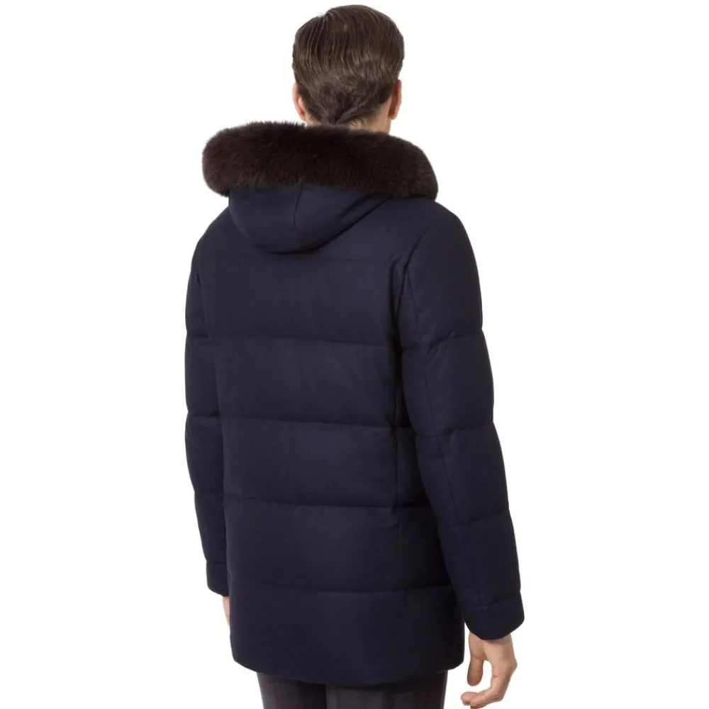Store Parka With Fox Fur Hood Mens Outerwear
