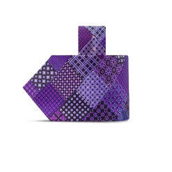 Fashion Patchwork Hand Printed Silk Tie Ties