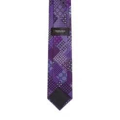 Fashion Patchwork Hand Printed Silk Tie Ties