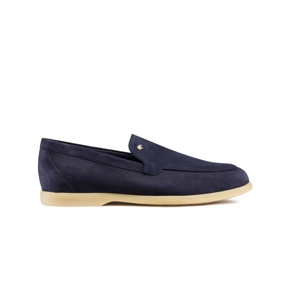 Flash Sale Perforated Suede Loafers Loafers