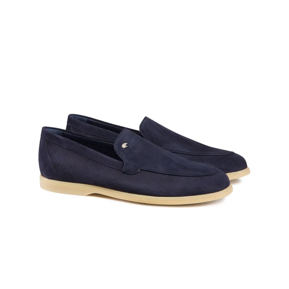 Flash Sale Perforated Suede Loafers Loafers