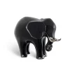 Flash Sale Platinum Black Large Porcelain Elephant Ornament Porcelain Line
