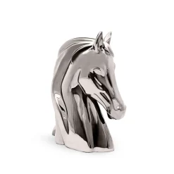 Store Platinum Shiny Large Porcelain Horse Bust Ornament Porcelain Line