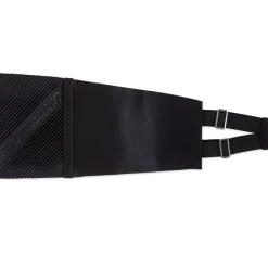 Clearance Pleated Silk Cummerbund With Swarovski Formal Accessories